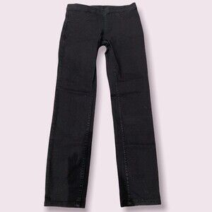 H&M Kids Super Soft Denim Leggings in Black SZ 7 EUC